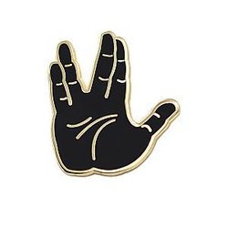 Live Long &amp; Prosper Emoji – Star Trek Enamel Pin RS2109