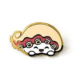 Foods Enamel Pin - Tako Sushi Hard Enamel Pin CP2109