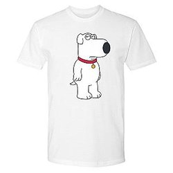 Family Guy T-Shirts - Family Guy Brian Adult Short Sleeve T-Shirt SH0508