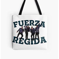 Fuerza Regida Fan Art: Music-inspired Shirts, Posters, Stickers &amp; More All Over Print Tote Bag RB0609