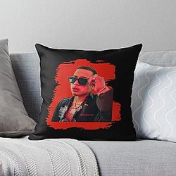 JOP Fuerza Regida red Throw Pillow RB0609