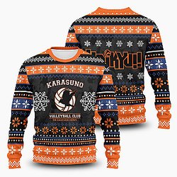 Haikyuu Sweaters - The Flightless Crows Unisex Wool Sweater FH0709