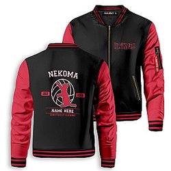 Haikyuu Jackets - Personalized Nekoma Constantly Flowing Bomber Jacket FH0709