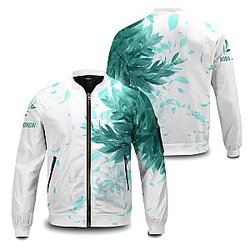 Haikyuu Jackets - Aoba Johsai Green Leaf Bomber Jacket FH0709