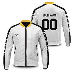 Haikyuu Jackets - Personalized Johzenji Libero Bomber Jacket FH0709