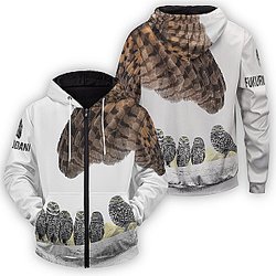 Fukurodani Owl Unisex Zipped Hoodie FH0709