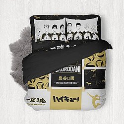 Haikyuu Beddings - Fukurodani Cozy Bedding Set FH0709