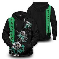 Demon Slayer Hoodies - Tanjiro Semblance Unisex Pullover Hoodie FH0709