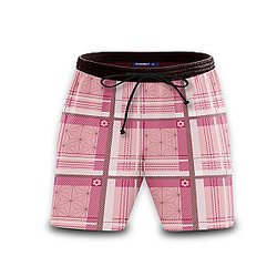 Demon Slayer Shorts - Nezuko Plaid Beach Shorts FH0709