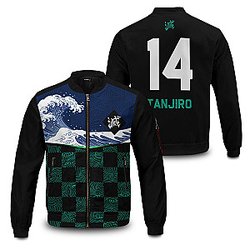 Demon Slayer Jackets - Personalized Kamado Tanjiro Bomber Jacket FH0709