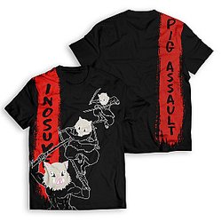 Demon Slayer T-Shirts - Inosuke Hashibira Semblance Unisex T-Shirt FH0709