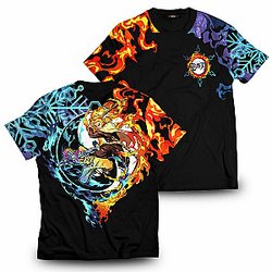 Demon Slayer T-Shirts - Yin Yang Rengoku Akaza Unisex T-Shirt FH0709