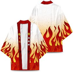 Demon Slayer Kimono - Kyojuro Fire Kimono FH0709