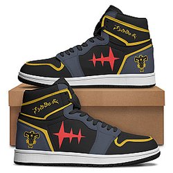 Black Clover Shoes - Demon Asta Stylish JD Sneakers FH0709