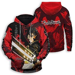 Black Clover Hoodies - Black Asta Unisex Pullover Hoodie FH0709