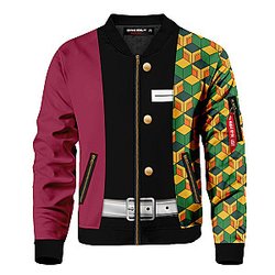 Demon Slayer Jackets - Giyu Tomioka Bomber Jacket FH0709