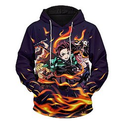 Demon Slayer Hoodies - Demon Slayer Unisex Pullover Hoodie FH0709