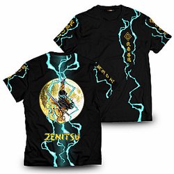 Demon Slayer T-Shirts - Zenitsu Moonfall Unisex T-Shirt FH0709