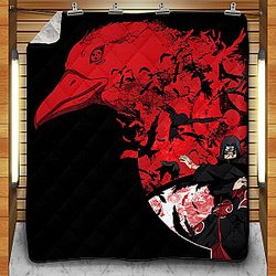 Naruto Blankets - Itachi Summoning Crow Quilt Blanket FH0709