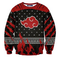 Naruto Sweaters - Akatsuki Pride Christmas Unisex Wool Sweater FH0709