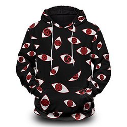 Naruto Hoodies - Sharingan Eyes V2 Unisex Pullover Hoodie FH0709