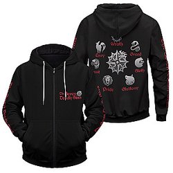 Seven Deadly Sins Hoodies - Seven Deadly Sins Unisex Zipped Hoodie FH0709