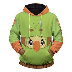 Pokemon Hoodies - Starter Grookey Unisex Pullover Hoodie FH0709