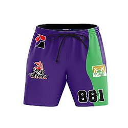 Pokemon Shorts - Poke Poison Uniform Beach Shorts FH0709