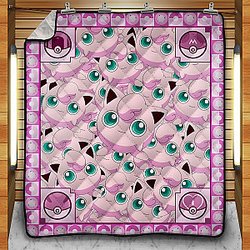 Pokemon Blankets - Jigglypuff Quilt Blanket FH0709