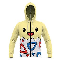 Pokemon Hoodies - Togepi Unisex Zipped Hoodie FH0709