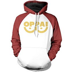 One Punch Man Hoodies - Oppai Unisex Pullover Hoodie