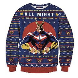 MHA Sweaters - All Might Christmas Unisex Wool Sweater FH0709