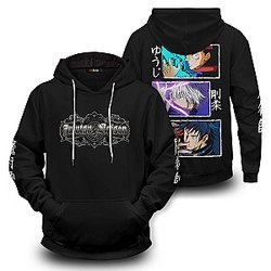 Jujutsu Kaisen Hoodies - Sorcerer Trio Panel Unisex Pullover Hoodie FH0709