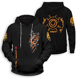 Naruto Hoodies - Uzumaki Demon Fox Unisex Pullover Hoodie FH0709