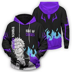 Jujutsu Kaisen Hoodies - King of Curses Unisex Pullover Hoodie FH0709