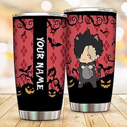 Haikyuu Tumbler - Personalized Zombie Cat Tetsuro Kuroo Tumbler FH0709