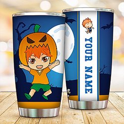 Haikyuu Tumbler - Personalized Pumpkin Hinata Shoyo Tumbler FH0709