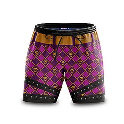 JJBA Shorts - Kira Killer Queen Beach Shorts FH0709