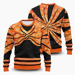 Naruto Sweaters - Baryon Mode Xmas Unisex Wool Sweater FH0709