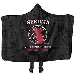 Haikyuu Hooded Blankets - Nekoma Volleyball Club Hooded Blanket FH0709