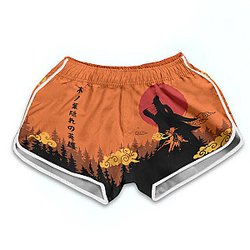 Naruto Shorts - Naruto Kyubi Women Beach Shorts FH0709