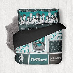 Haikyuu Beddings - Date Tech Cozy Bedding Set FH0709