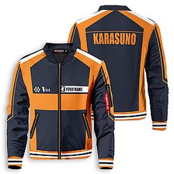 Haikyuu Jackets - Personalized F1 Karasuno Bomber Jacket FH0709