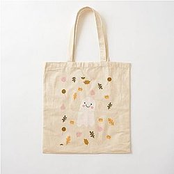 Cute ghost stickers Cotton Tote Bag RB2510