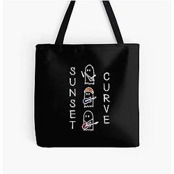 JATP ghosts-sunset curve All Over Print Tote Bag RB2510