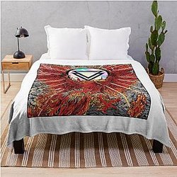 Phoenix From Ghost Inside Album Design Throw Blanket RB2510