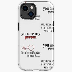 Greysanatomy Scrub Cap four sticker pack iPhone Tough Case RB1010