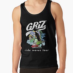 garis garis normal griz terdepan!!345 Tank Top RB3005