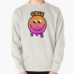 Griz Merch Dripy Smiley Pullover Sweatshirt RB3005