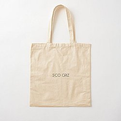 S’CO GRIZ STICKER BLACK Cotton Tote Bag RB3005